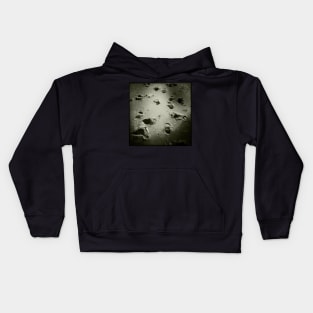 Footsteps in the sand - Burnham Beach, Norfolk, UK Kids Hoodie